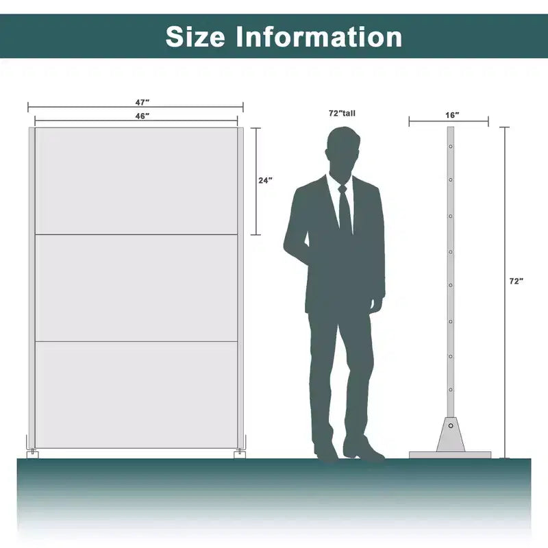 Paravent extérieur 72 po x 47 po pour jardin, motif jungle, noir