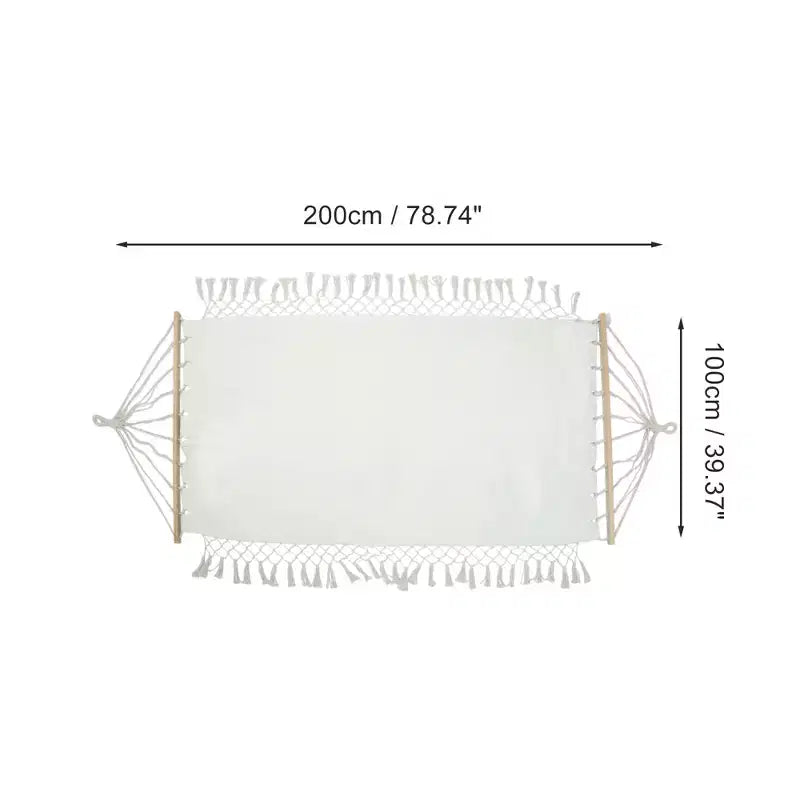 Hamac durable 78,74x39,37 Blanc 1 pièce