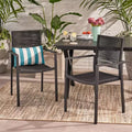 GDFStudio Crested Bay Outdoor Aluminum and Rope Dining Chairs (Set of 2)