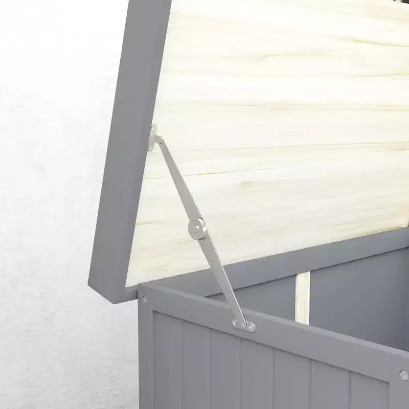 Abri de jardin extérieur en bois, abri de jardin avec plateau en métal, étagère et 2 portes pour patio, pelouse