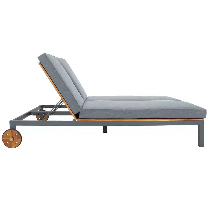 Chaise longue double avec coussin - Extérieur