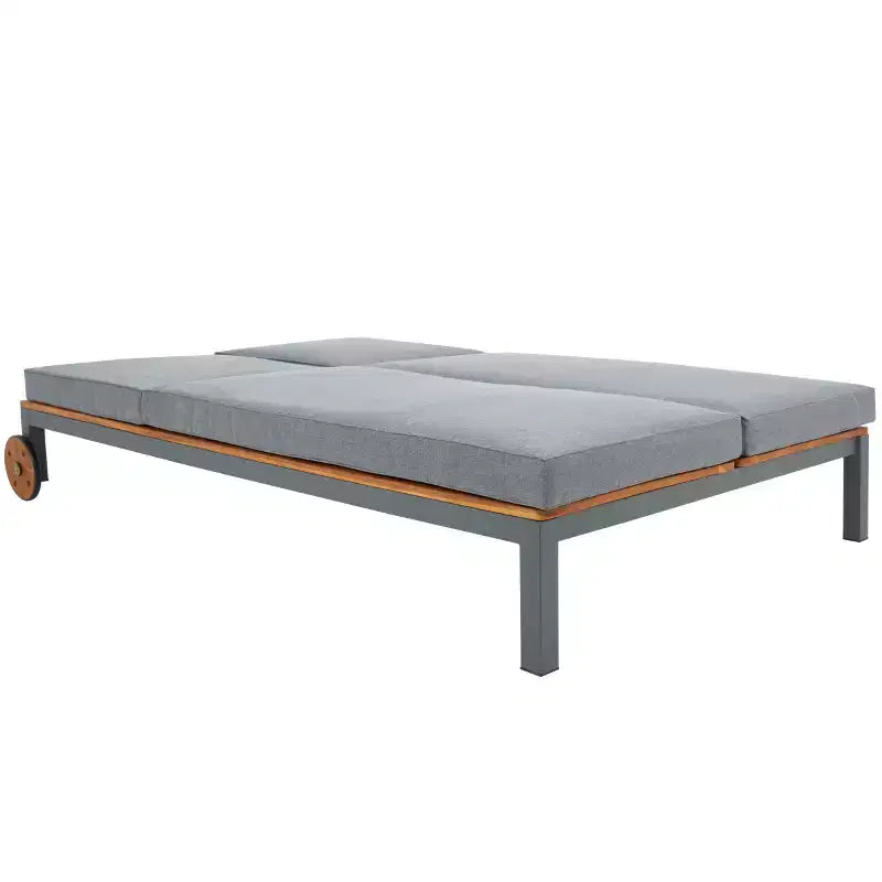 Chaise longue double avec coussin - Extérieur