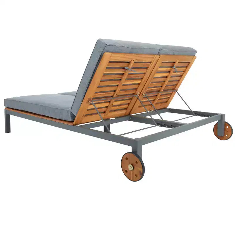 Chaise longue double avec coussin - Extérieur