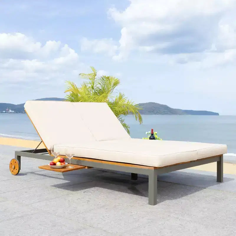 Chaise longue double avec coussin - Extérieur