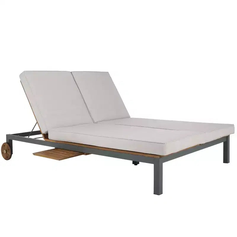 Chaise longue double avec coussin - Extérieur