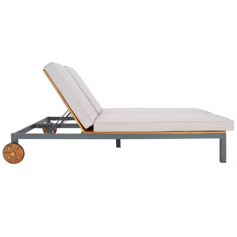 Chaise longue double avec coussin - Extérieur