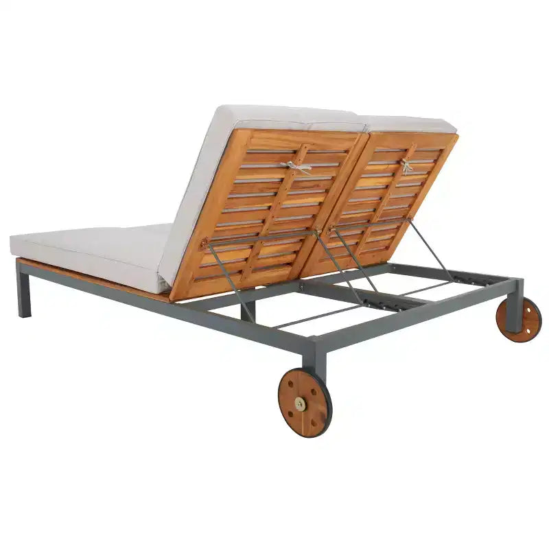 Chaise longue double avec coussin - Extérieur