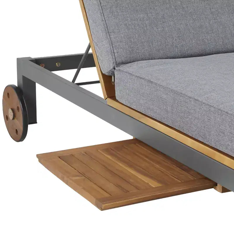 Chaise longue double avec coussin - Extérieur