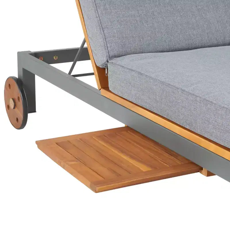 Chaise longue double avec coussin - Extérieur