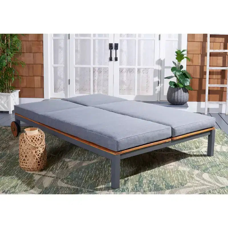 Chaise longue double avec coussin - Extérieur