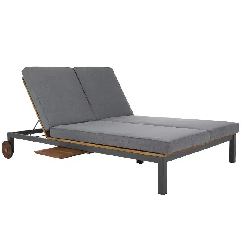 Chaise longue double avec coussin - Extérieur