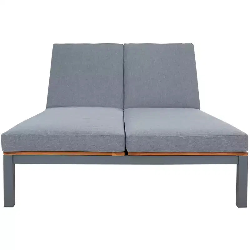 Jackman Double Lounge Chair W/ Cushion - Outdoor - PAT7729 - Safavieh