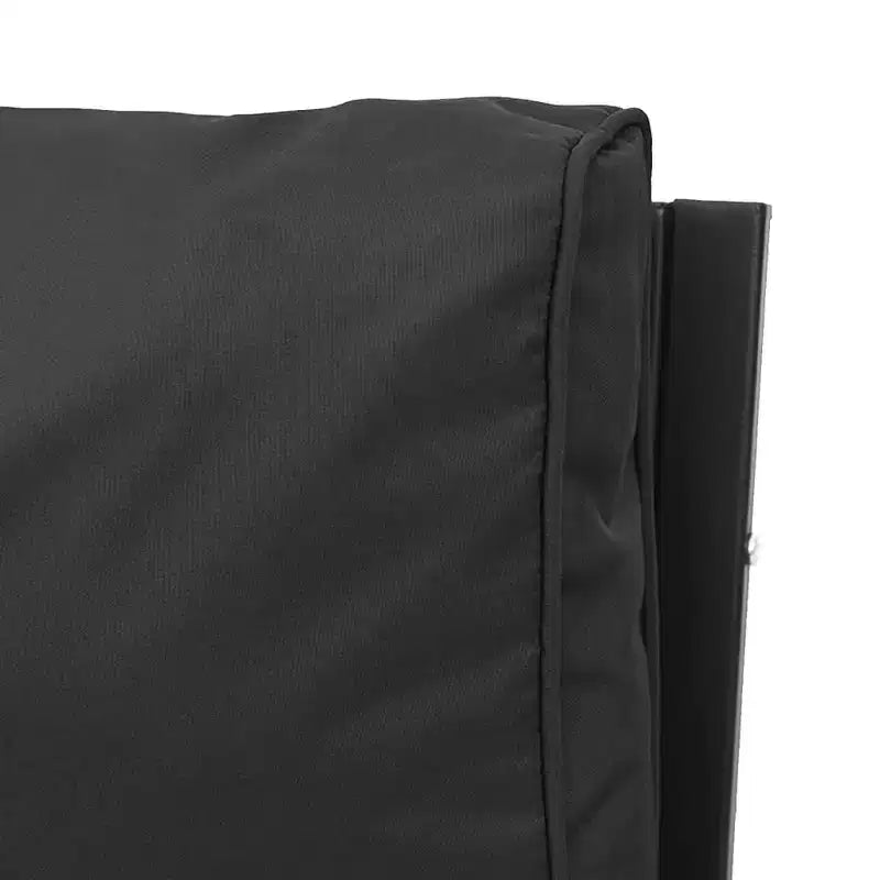 Chaise de jardin 2 pièces avec coussins et accoudoirs, en métal