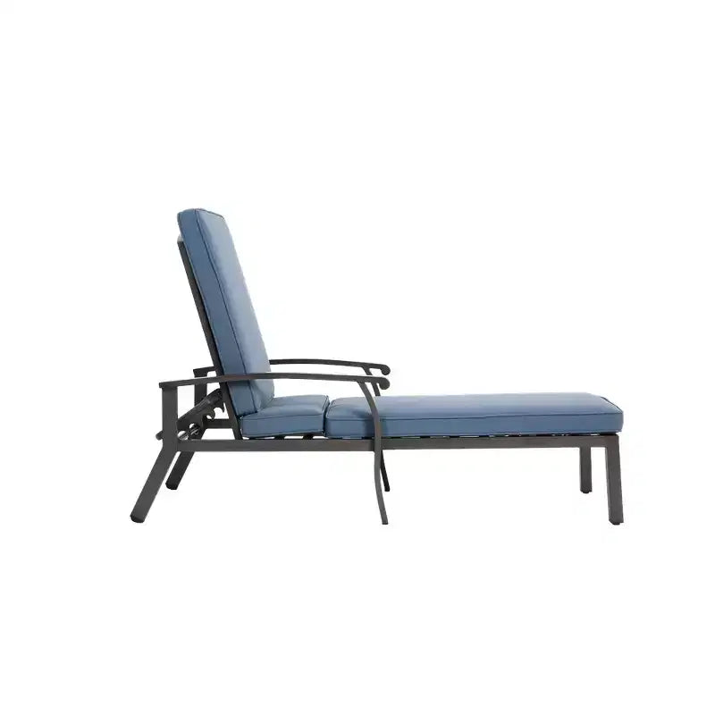 Chaises longues de patio, chaise longue d'extérieur en fonte d'aluminium