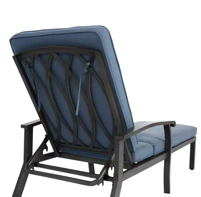 Chaises longues de patio, chaise longue d'extérieur en fonte d'aluminium