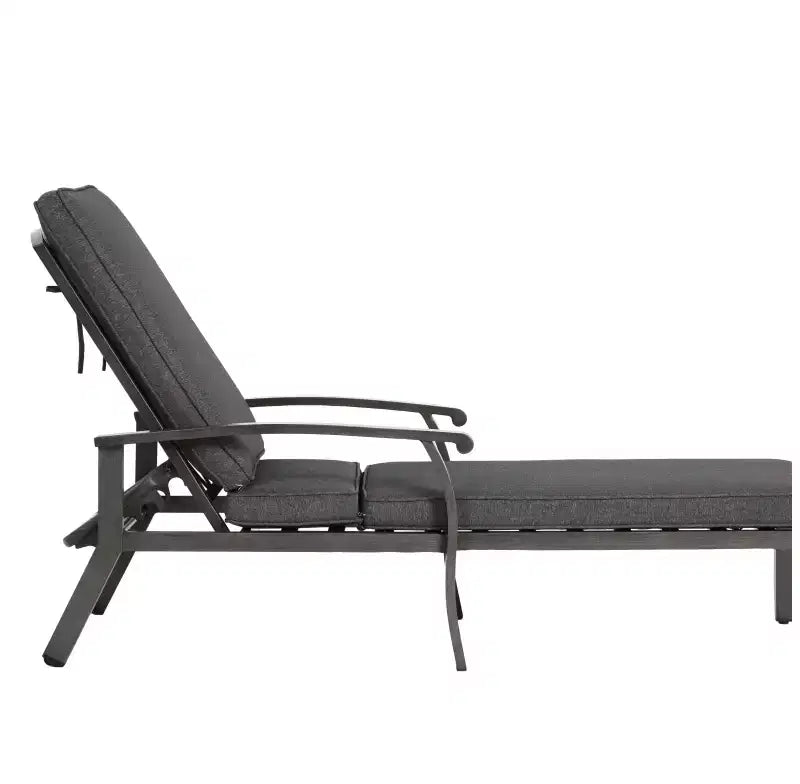 Chaises longues de patio, chaise longue d'extérieur en fonte d'aluminium