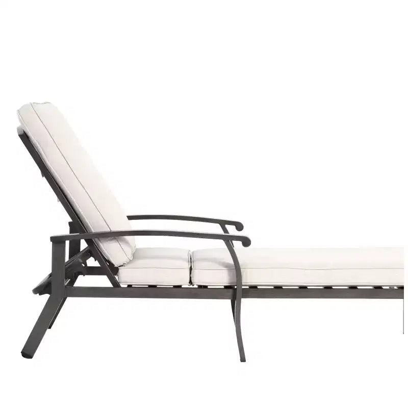 Chaises longues de patio, chaise longue d'extérieur en fonte d'aluminium