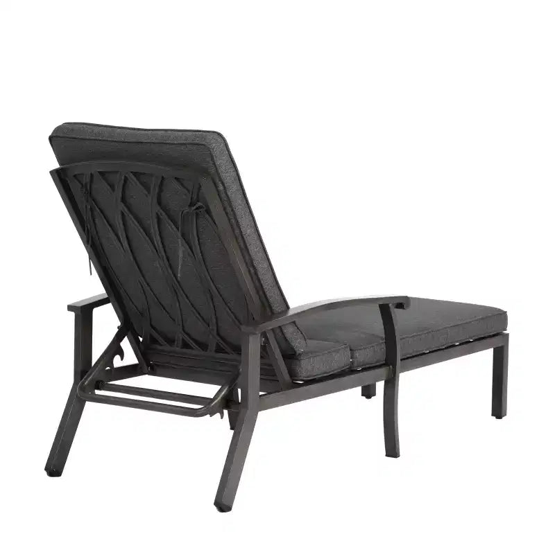 Chaises longues de patio, chaise longue d'extérieur en fonte d'aluminium