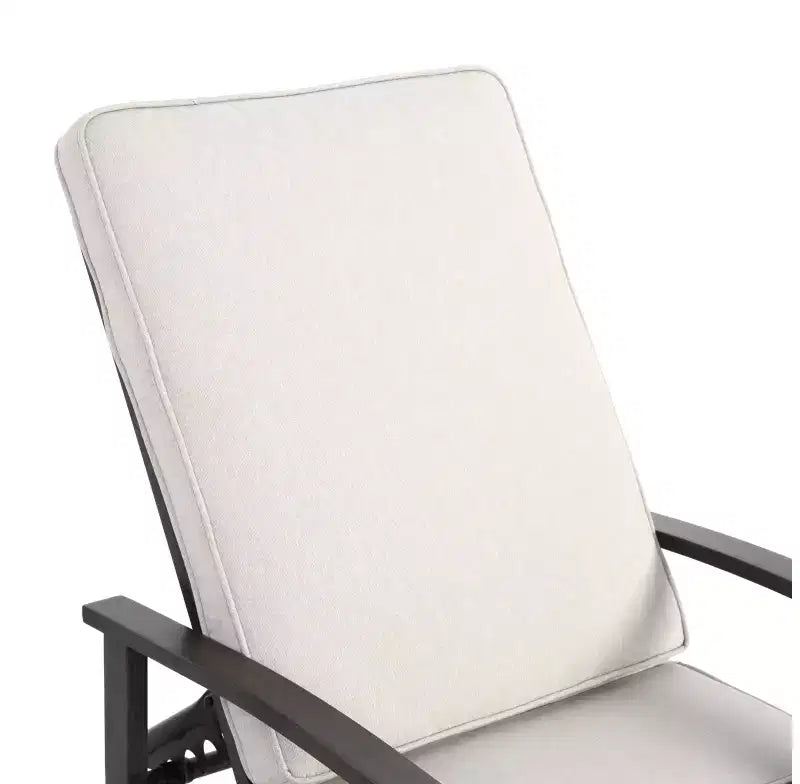 Chaises longues de patio, chaise longue d'extérieur en fonte d'aluminium