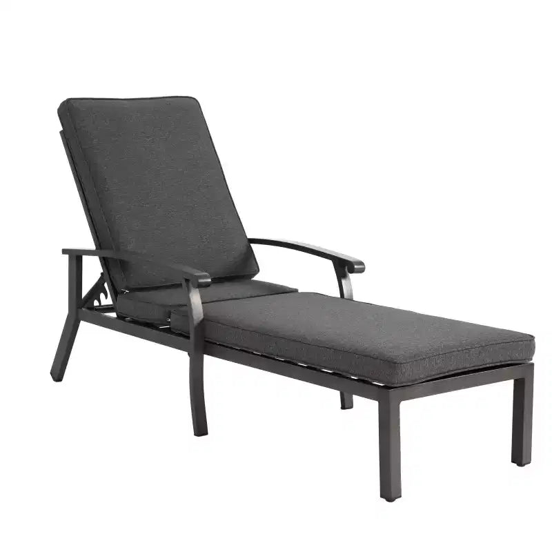 Chaises longues de patio, chaise longue d'extérieur en fonte d'aluminium