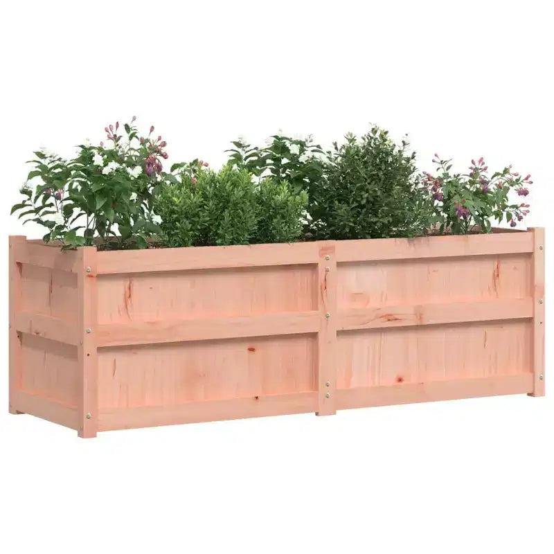 Jardinière décorative d'extérieur en bois de pin massif pour plantes et fleurs