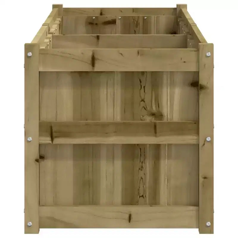 Jardinière décorative d'extérieur en bois de pin massif pour plantes et fleurs