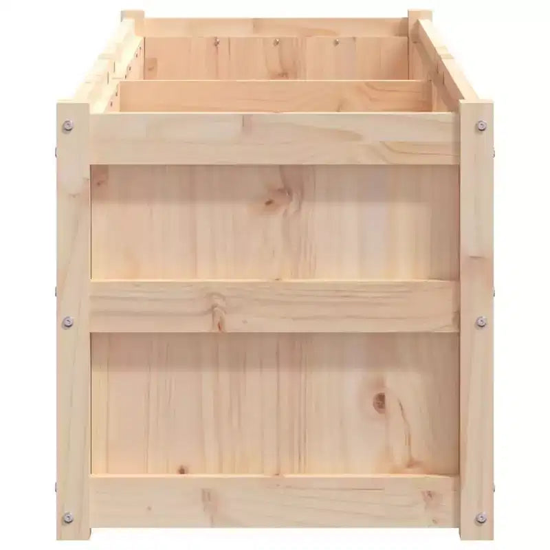 Jardinière décorative d'extérieur en bois de pin massif pour plantes et fleurs