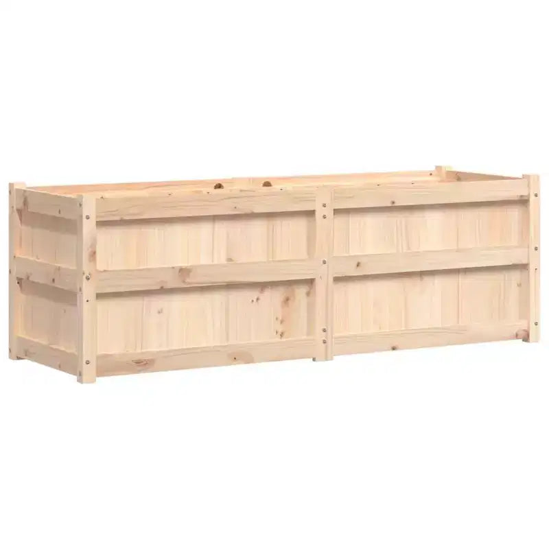 Jardinière décorative d'extérieur en bois de pin massif pour plantes et fleurs