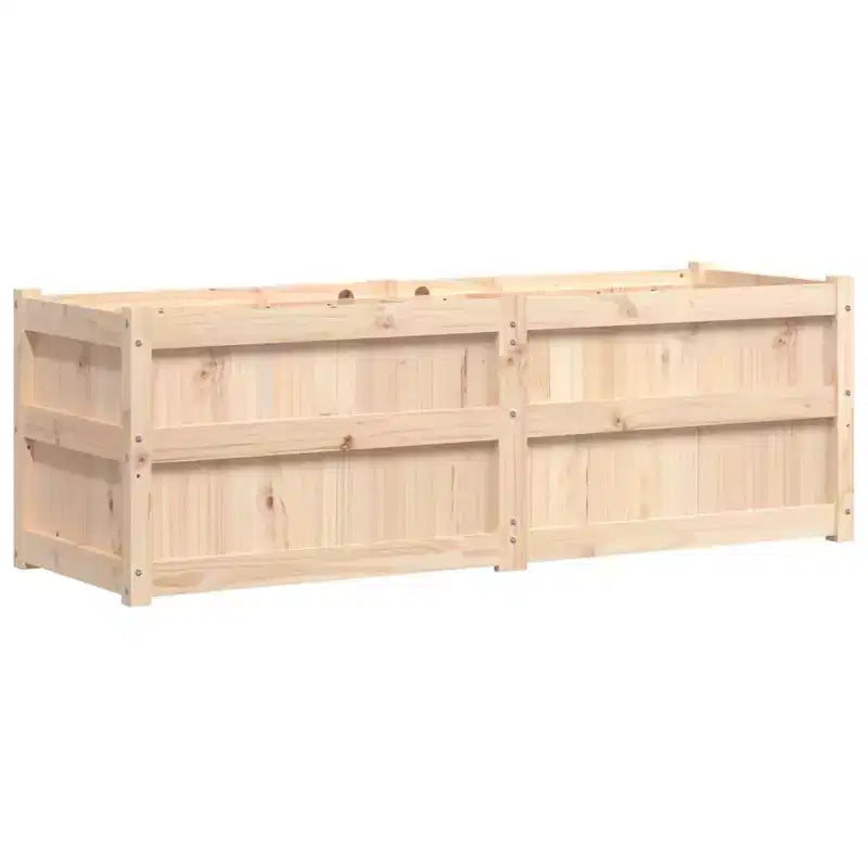 Jardinière décorative d'extérieur en bois de pin massif pour plantes et fleurs