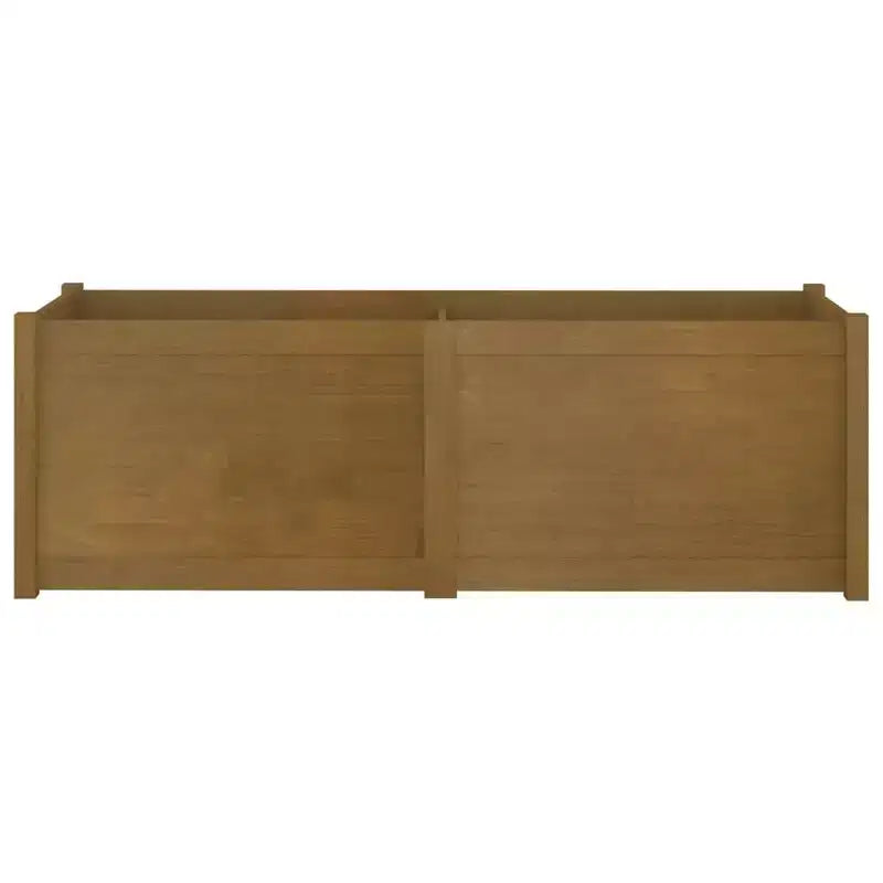 Jardinière de terrasse extérieure surélevée en bois de pin massif