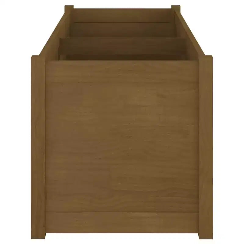 Jardinière de terrasse extérieure surélevée en bois de pin massif