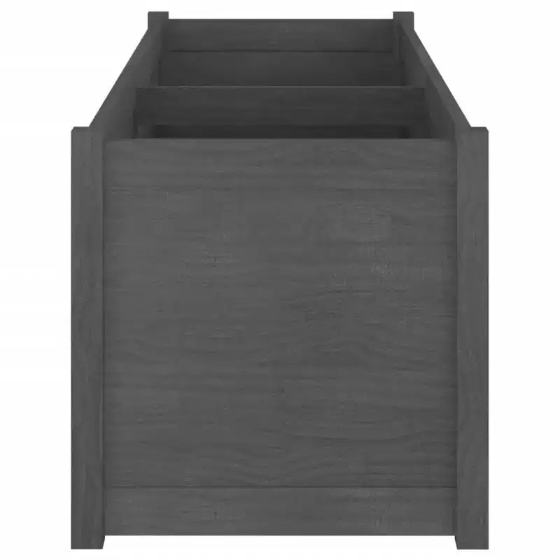 Jardinière de terrasse extérieure surélevée en bois de pin massif