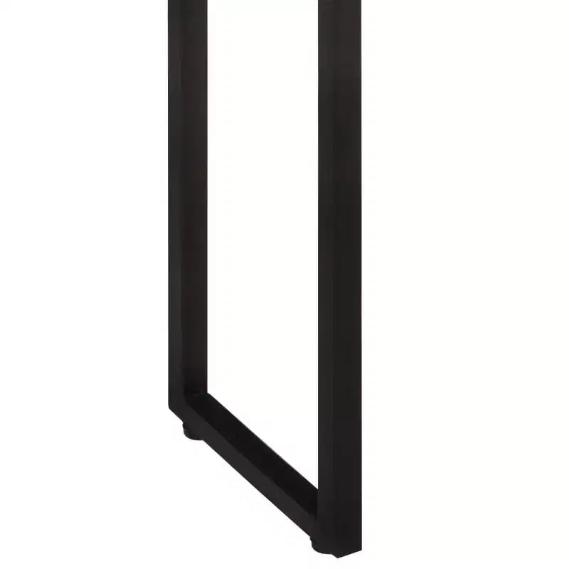 Jardinière en bois naturel avec cadre en métal noir