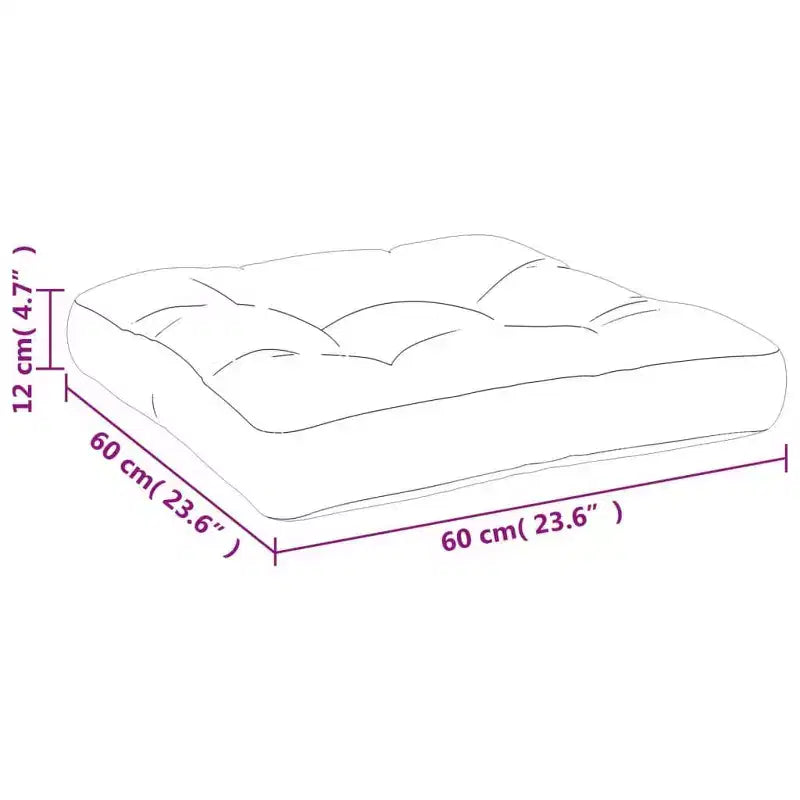 Coussins de palette Coussin de siège de chaise Oreiller de dossier de canapé Tissu