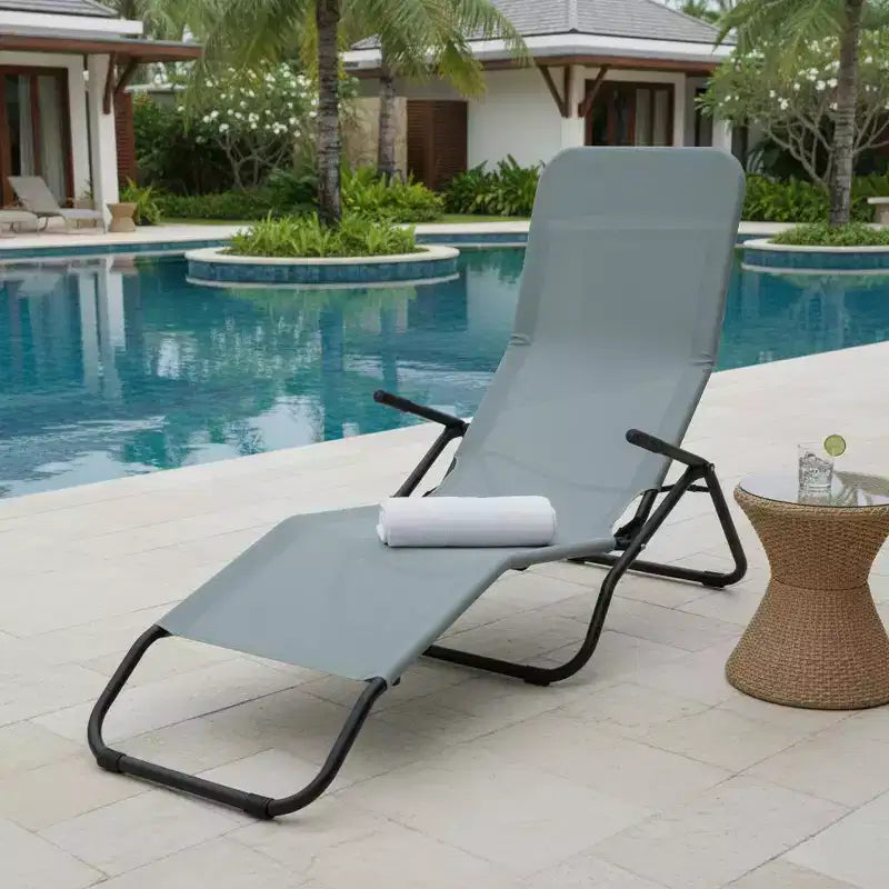 Lot de 2 fauteuils de relaxation pliables à bascule pour patio "Zéro Gravité"