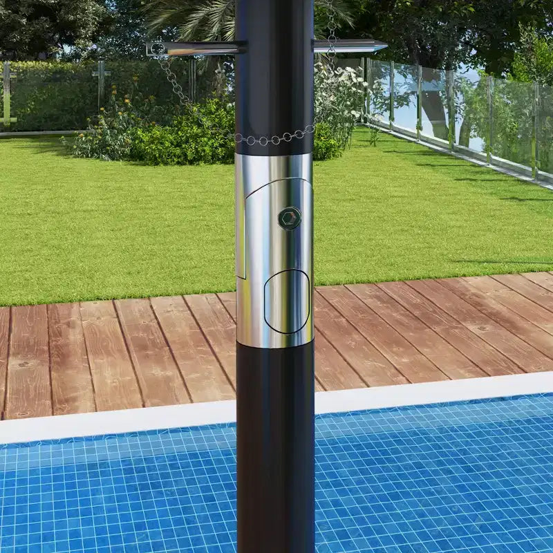 Parasol de terrasse double face de 9,5 pi avec 3 évents, inclinable et manivelle, parasol d'extérieur