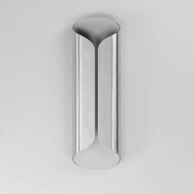 Applique murale en aluminium satiné/blanc