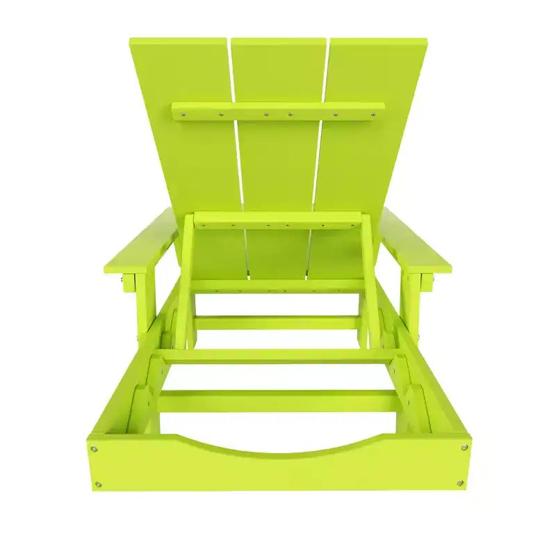 Chaise longue inclinable moderne avec accoudoirs et roulettes