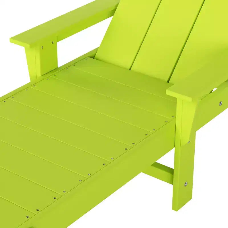 Chaise longue inclinable moderne avec accoudoirs et roulettes