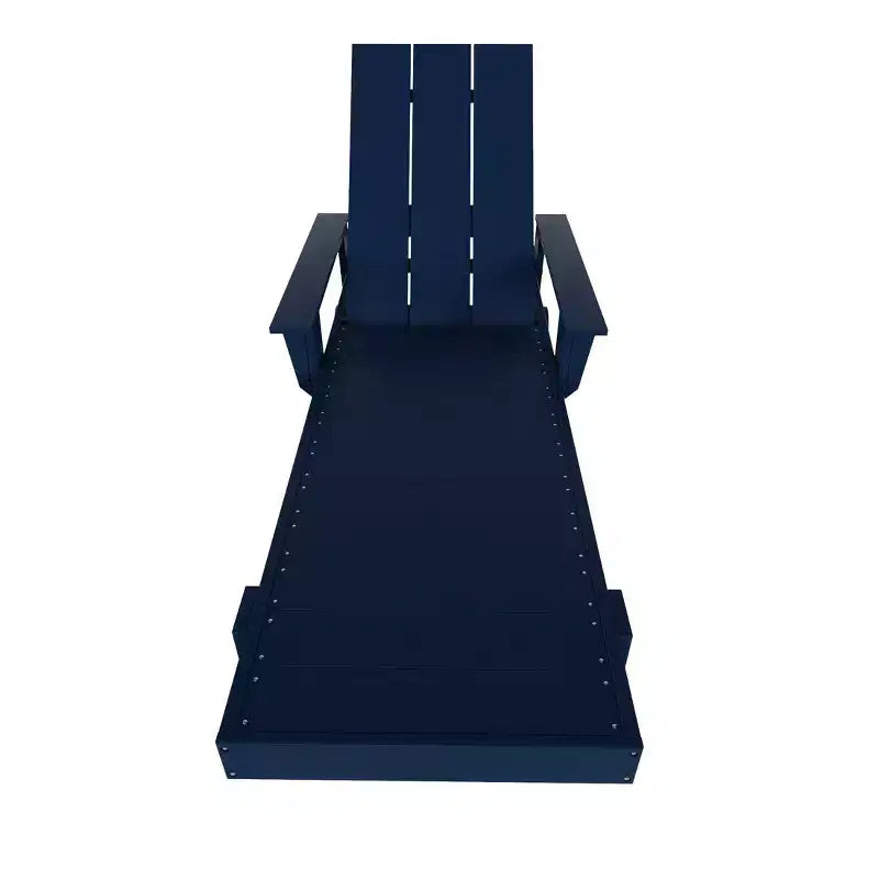 Chaise longue inclinable moderne avec accoudoirs et roulettes
