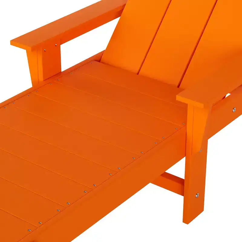 Chaise longue inclinable moderne avec accoudoirs et roulettes