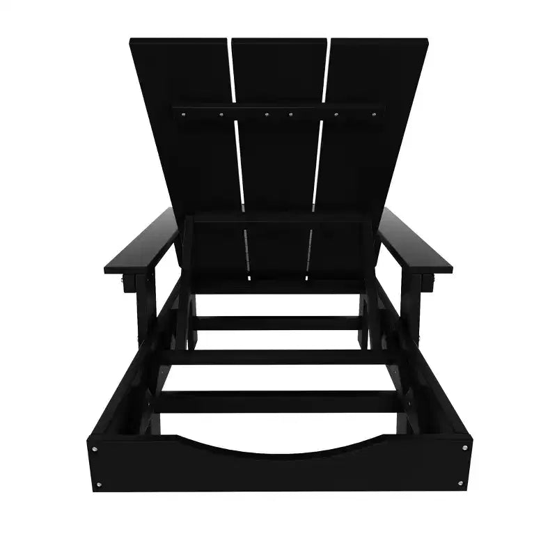 Chaise longue inclinable moderne avec accoudoirs et roulettes