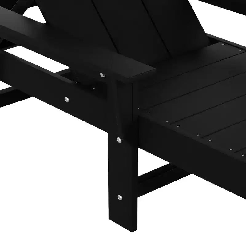 Chaise longue inclinable moderne avec accoudoirs et roulettes