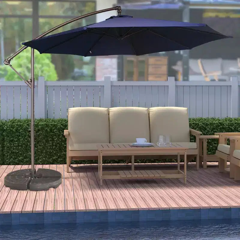 Parasol de patio octogonal extérieur de 3 mètres