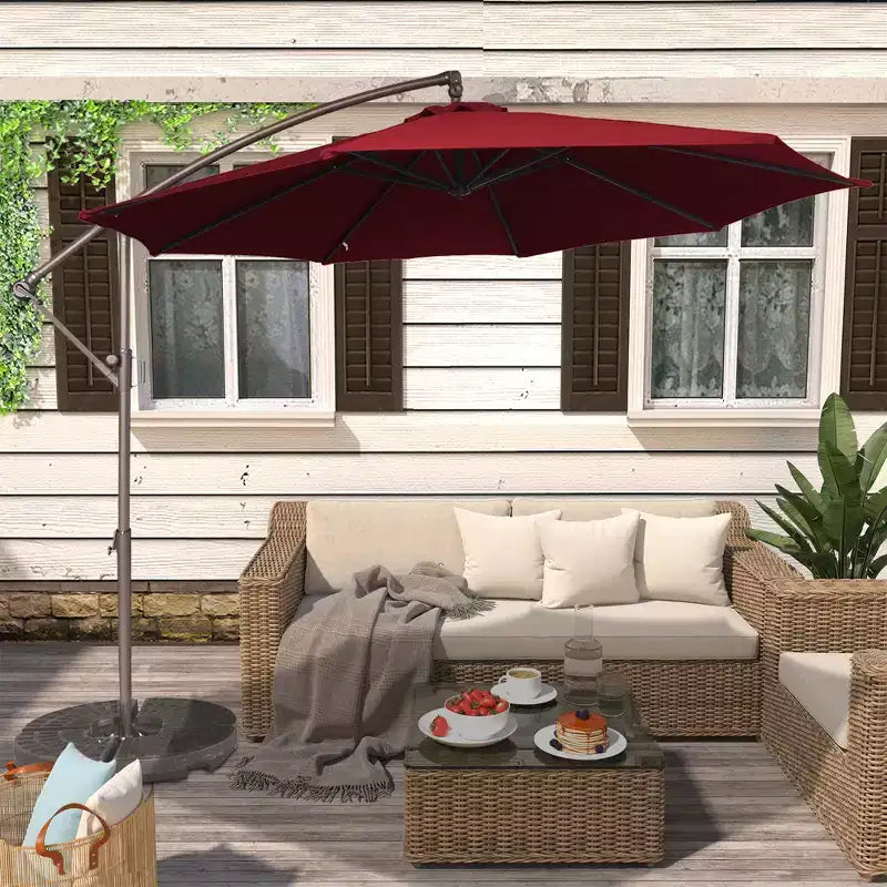 Parasol de patio octogonal extérieur de 3 mètres