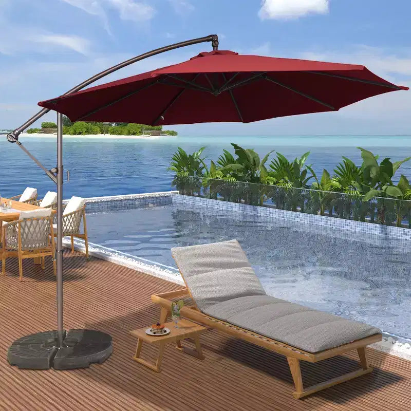 Parasol de patio octogonal extérieur de 3 mètres
