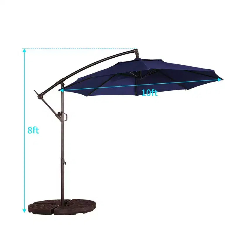 Parasol de patio octogonal extérieur de 3 mètres