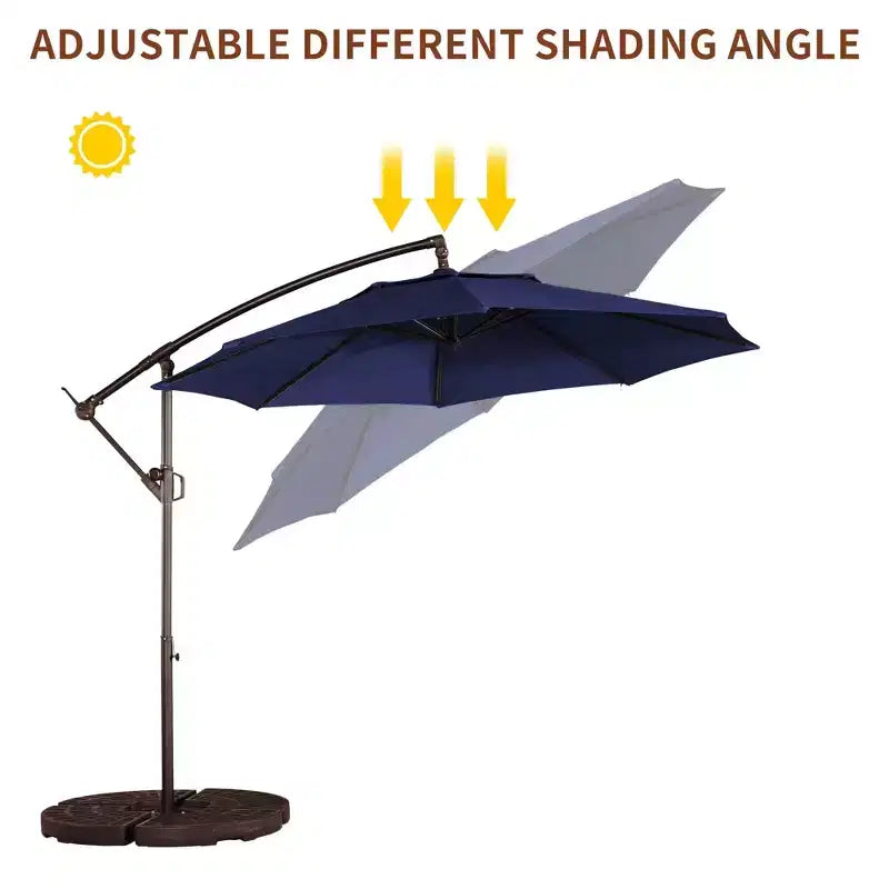 Parasol de patio octogonal extérieur de 3 mètres